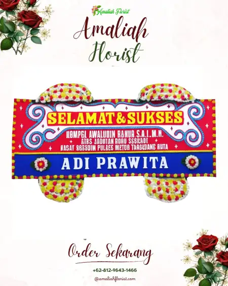 Papan Bunga Ucapan Selamat Tembok