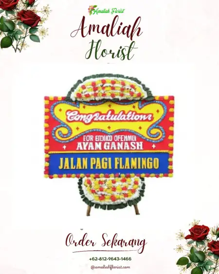 Sewa Papan Bunga Tembok